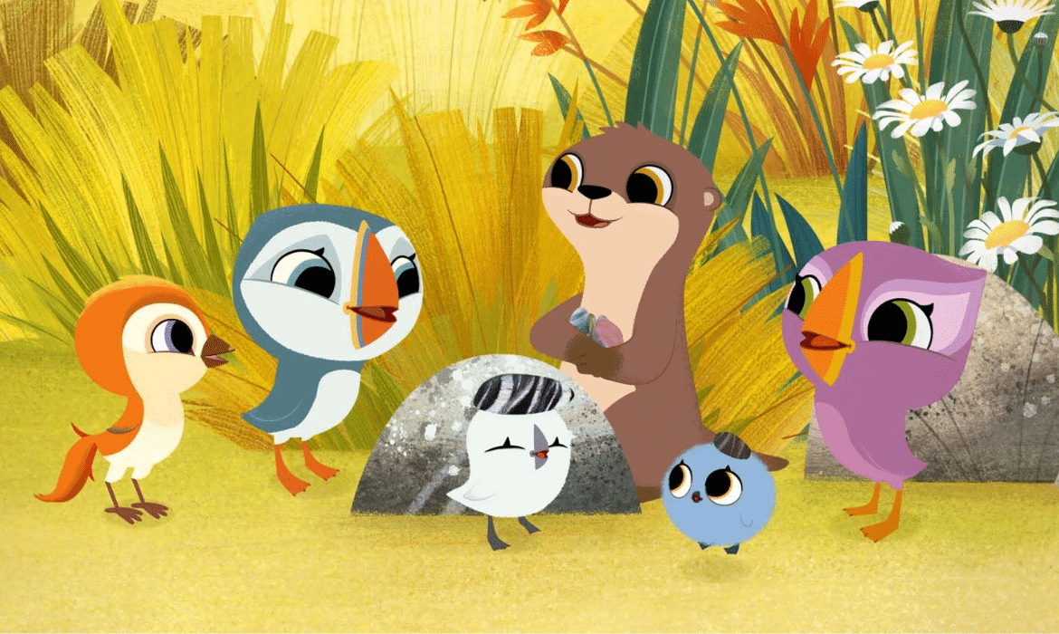 Nouveaux copains à Puffin Rock